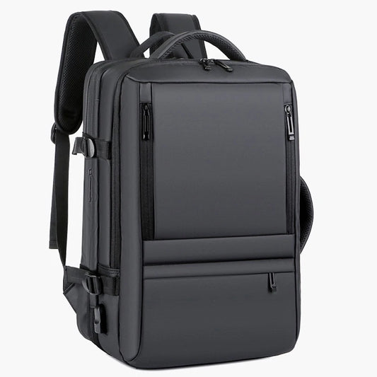 Mens Business Carry On Travel Backpack Flight Approved 40L Expandable Water Resistant 16" Laptop Backpack USB Charging Port