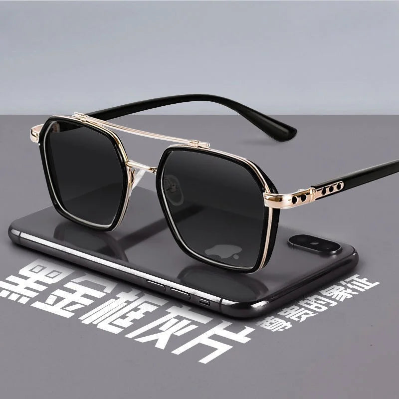 Photochromic Sunglasses for Women/Men Metal Frame UV400 Fashion Eyewear