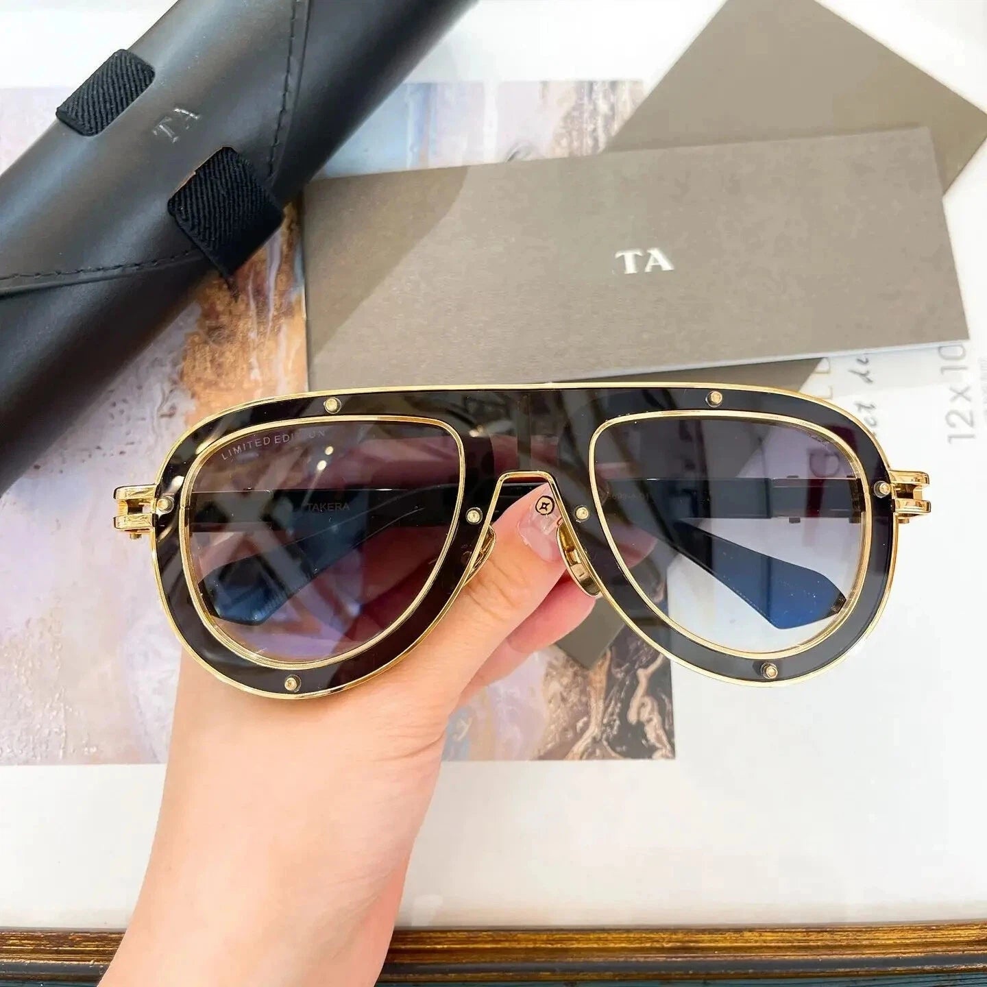 Original Factory For DIYTA DT TAKERA DTS699 With Brand Box Retro Stylish LIMITED EDITION Driving Anti-Glare Men Women Sunglasses