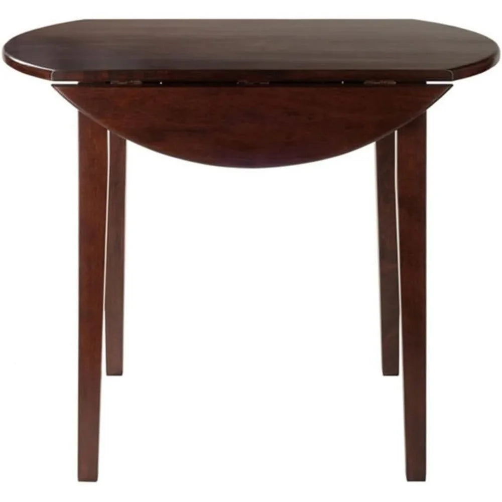 Winsome Clayton Drop Leaf Table and Two Chairs Set in Walnut Finish