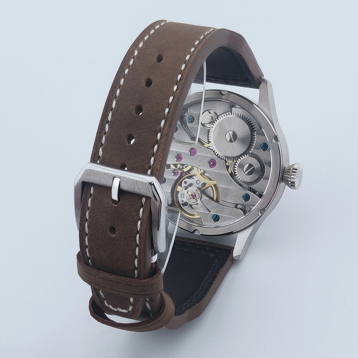 Corgeut Luxury Sapphire Glass 42 Mm Dial St3600 Or ETA6497 Hand-Wound Movement 316L Steel Case Men'S Watch 30 M Water Resistant