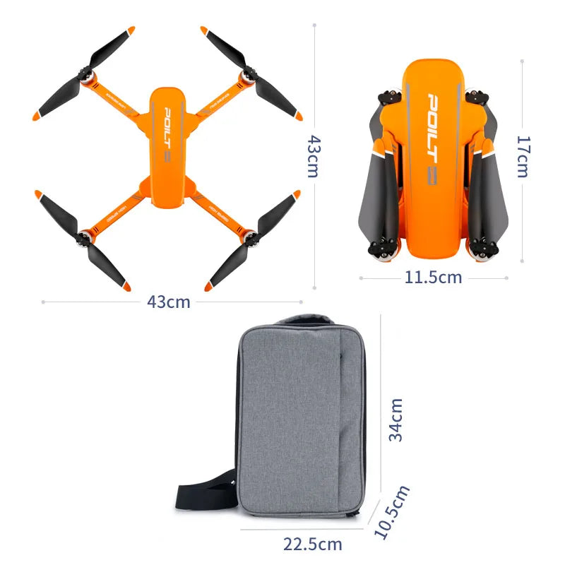 JJRC new X17 8K FPV dual-axis gimbal drone dual camera folding helicopter 5G brushless RC aerial photography aerial vehicle