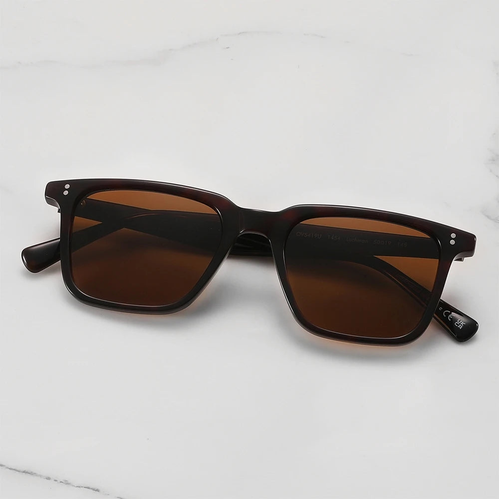 Lachman Men Sunglasses Polarized Sunglasses 2025 Brand Designer Driving Sun glasses Male High Quality Rectangle Style OV5419