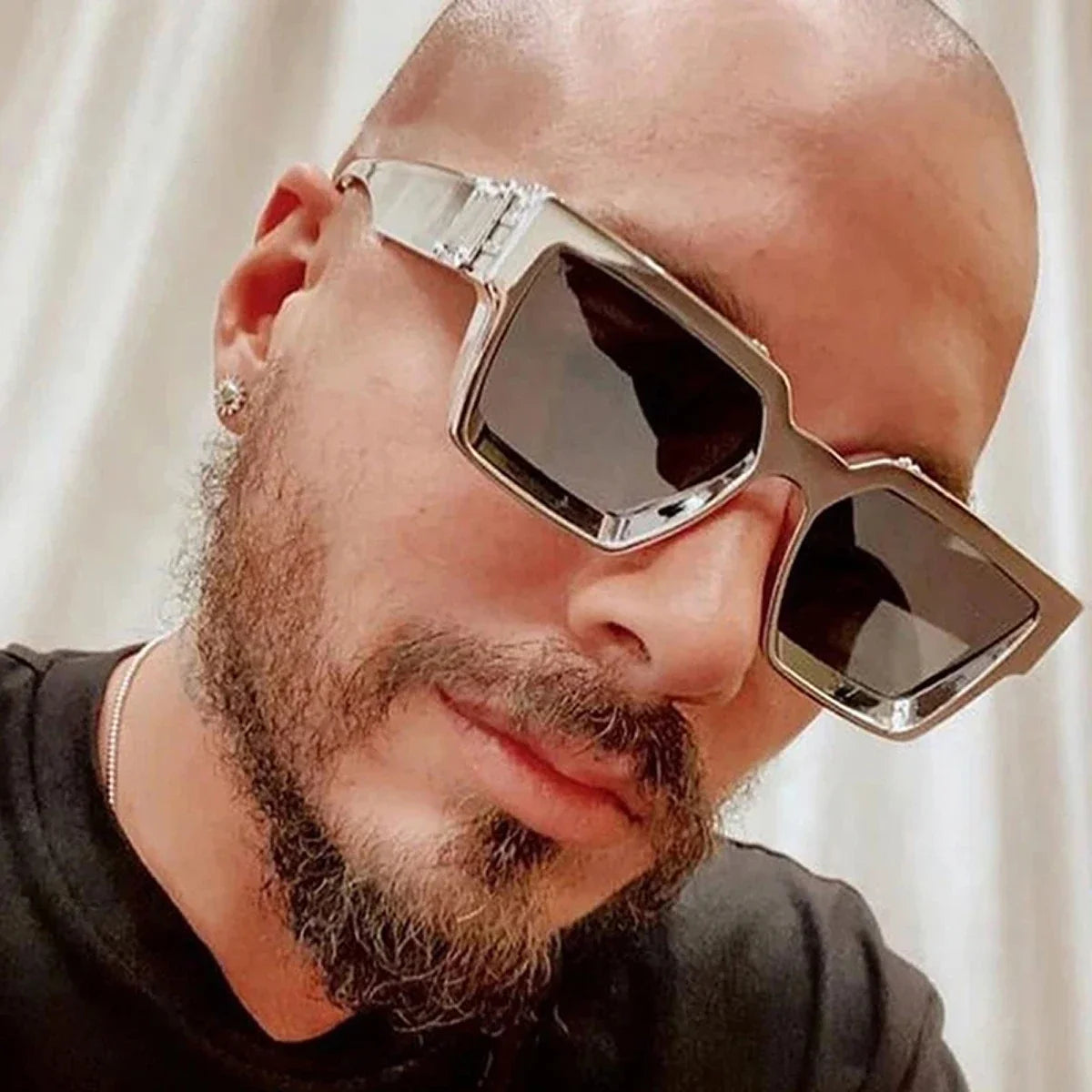 Ruiao Retro Black Millionaire Shades Luxury Sunglasses 2025 For Men Designer Famous Brand Square Sun Glasses Man Women Sunglass