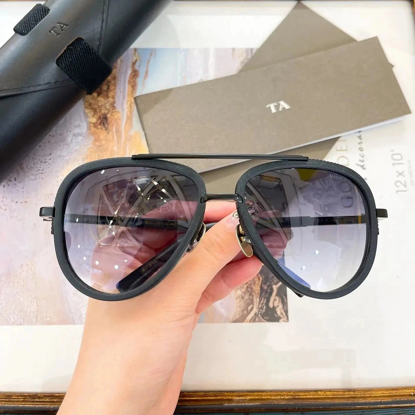 Authentic For DIYTA DT DRX-2031 MACH TWO Luxury Men Women Sun Glasses Top Quality LIMITED EDITION Male Couple Eyewear With Box