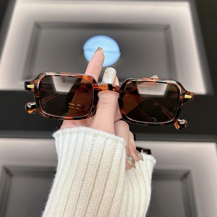 Square Sunglasses Women Men Fashion Sun Glasses Female Male Vintage Frame Personality Mirror Driving Retro Oculos De Sol