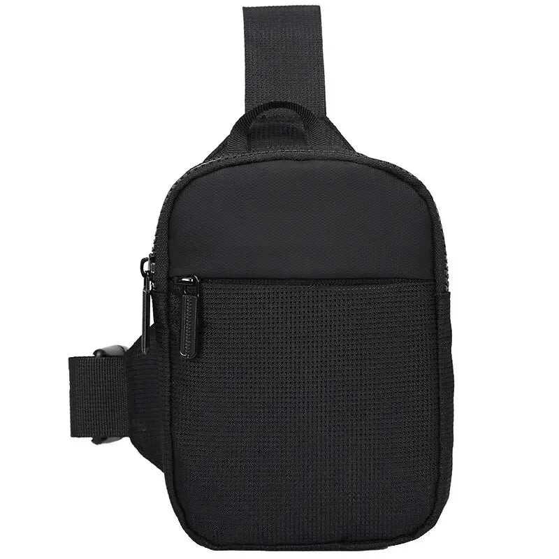 Mini Chest Bag for Men Women Casual Sling Shoulder Crossbody Pack Nylon Waterproof for Outdoor Running Cycling Travel Phone Bags