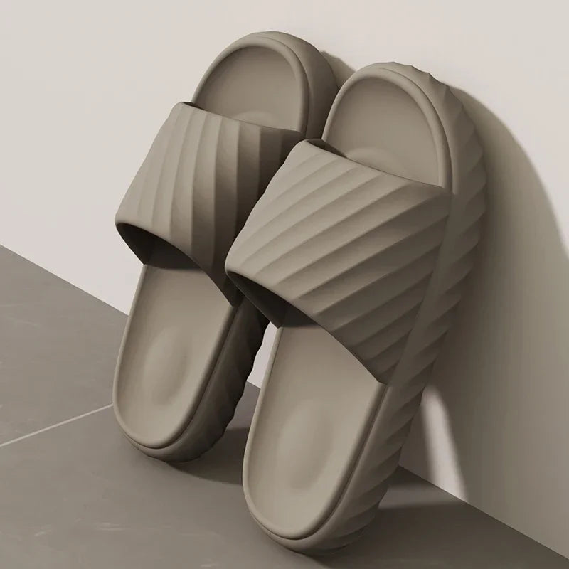 Men's Household Slippers Breathable Quick-drying Non-slip Soft Comfortable Men's and Women's Flat Sandals Casual All-match