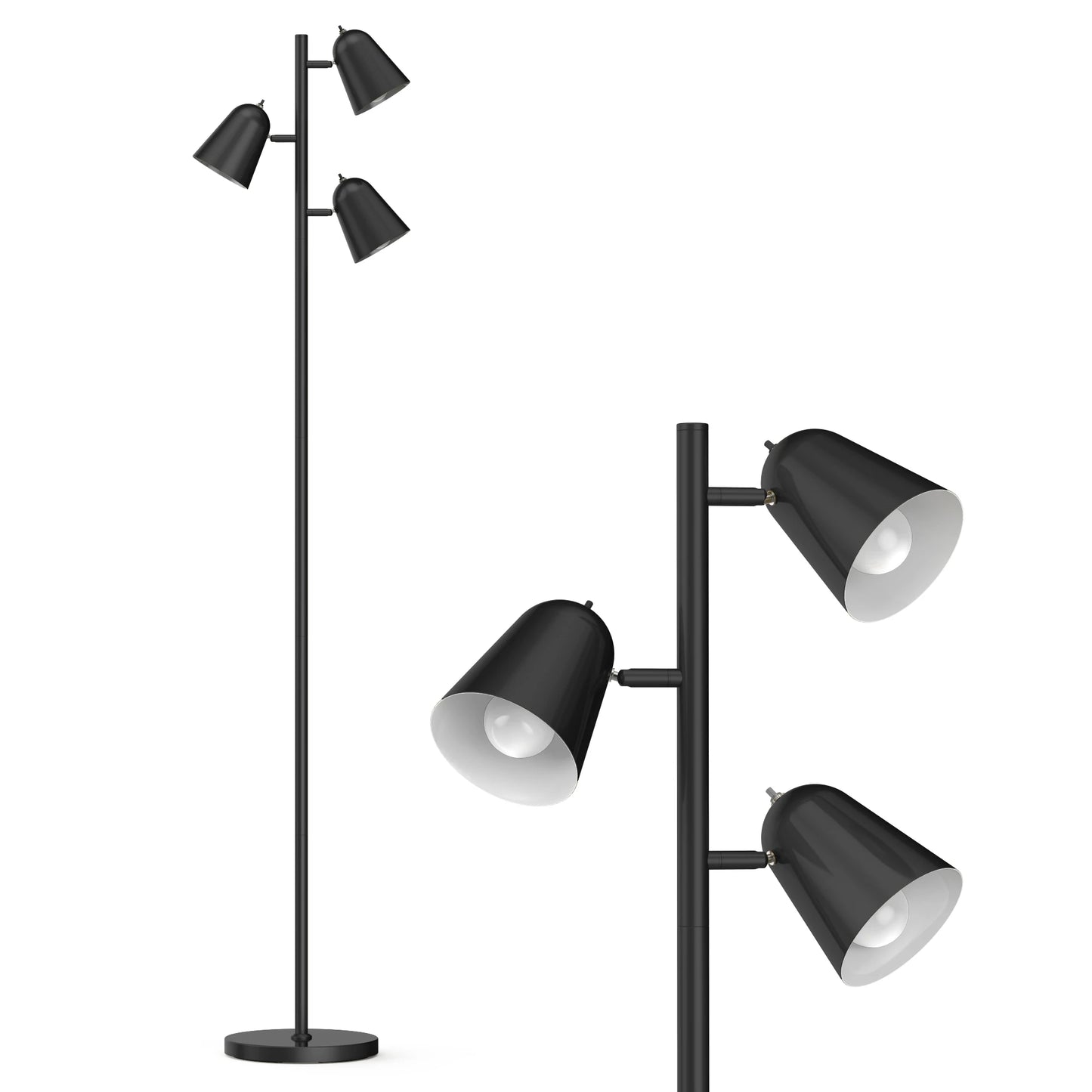 68" Tree Floor Lamp with 3 Bulbs Included