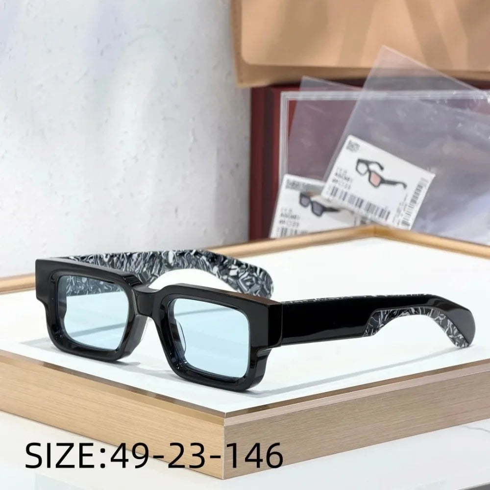 2025 Ins ASCARI Thick Acetate Sunglasses Men Classical Small Face Japan Handcrafted Designer UV400 Polarized Eyewear with Case
