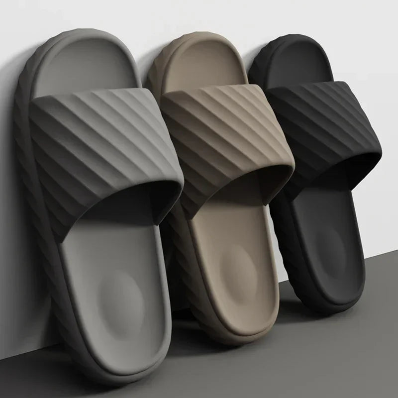 Men's Household Slippers Breathable Quick-drying Non-slip Soft Comfortable Men's and Women's Flat Sandals Casual All-match