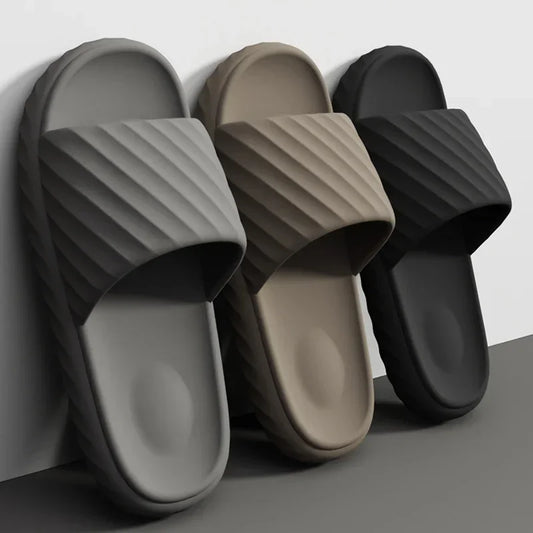 Men's Household Slippers Breathable Quick-drying Non-slip Soft Comfortable Men's and Women's Flat Sandals Casual All-match