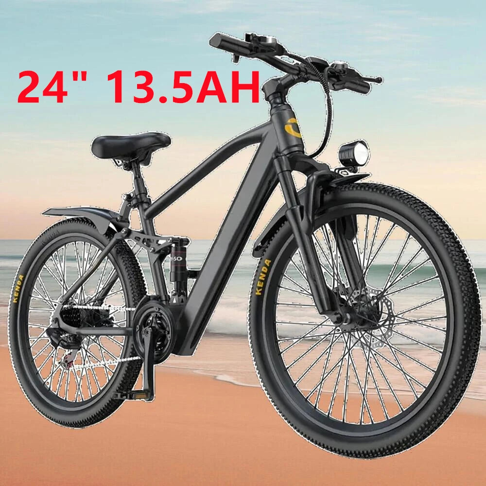 26" 24" Electric Motorcycles Mountain E Bike for Adults, 625W Peak Motor Ebike 23.9Mph 33Miles 10.4AH 13.5AH Electric Bicycle