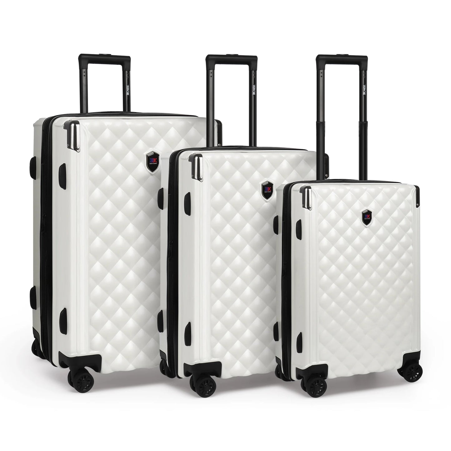 Hardshell Luggage Set 3 Piece  ABS Suicase Set Lightweight Expandable Suitcase with Spinner Wheels & TSA Lock