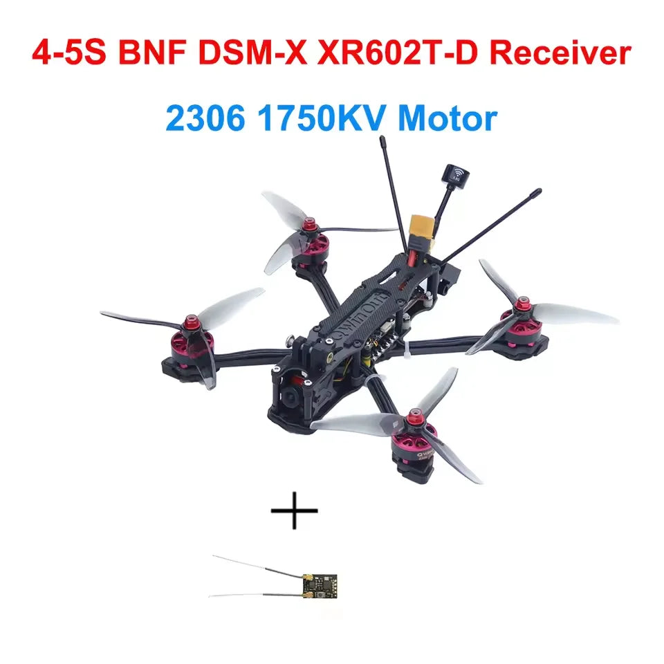 RTF XY-5 220mm FPV Racing Drone 3-4S with RS2205 2300KV Motor F4 V2 Flight Control Micro Camera 51466 Propeller Quadcopter