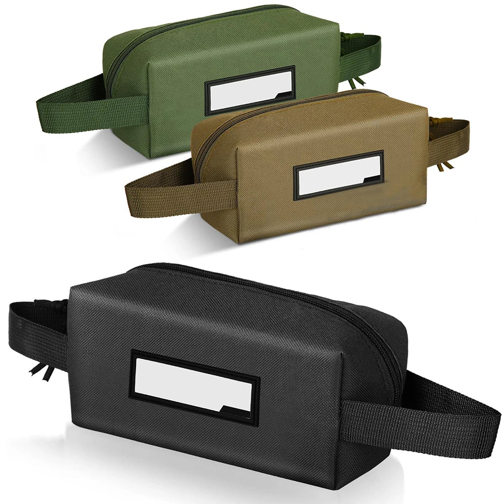 Tactical Ammo Bag Bullet Shell Box for Pistol Rifle Hunting Shooting Ammunition Cartridge Storage Case EDC Tool Pouch with Patch
