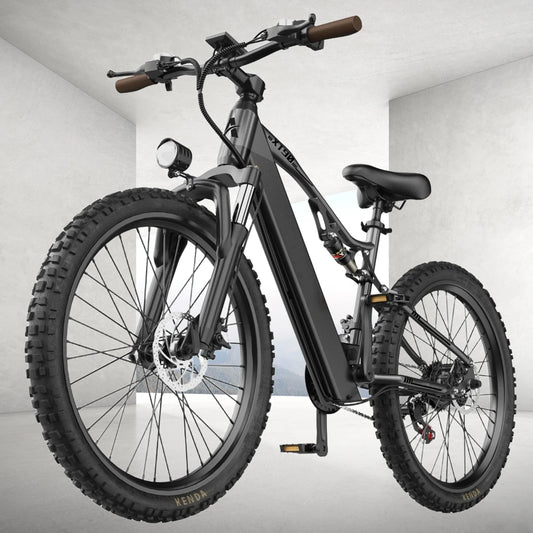 26" Electric Motorcycles E Bike For Adults, 1500W Peak Motor Ebike 28Mph 48V 20AH Adults Electric Mountain Dirt Bicycle