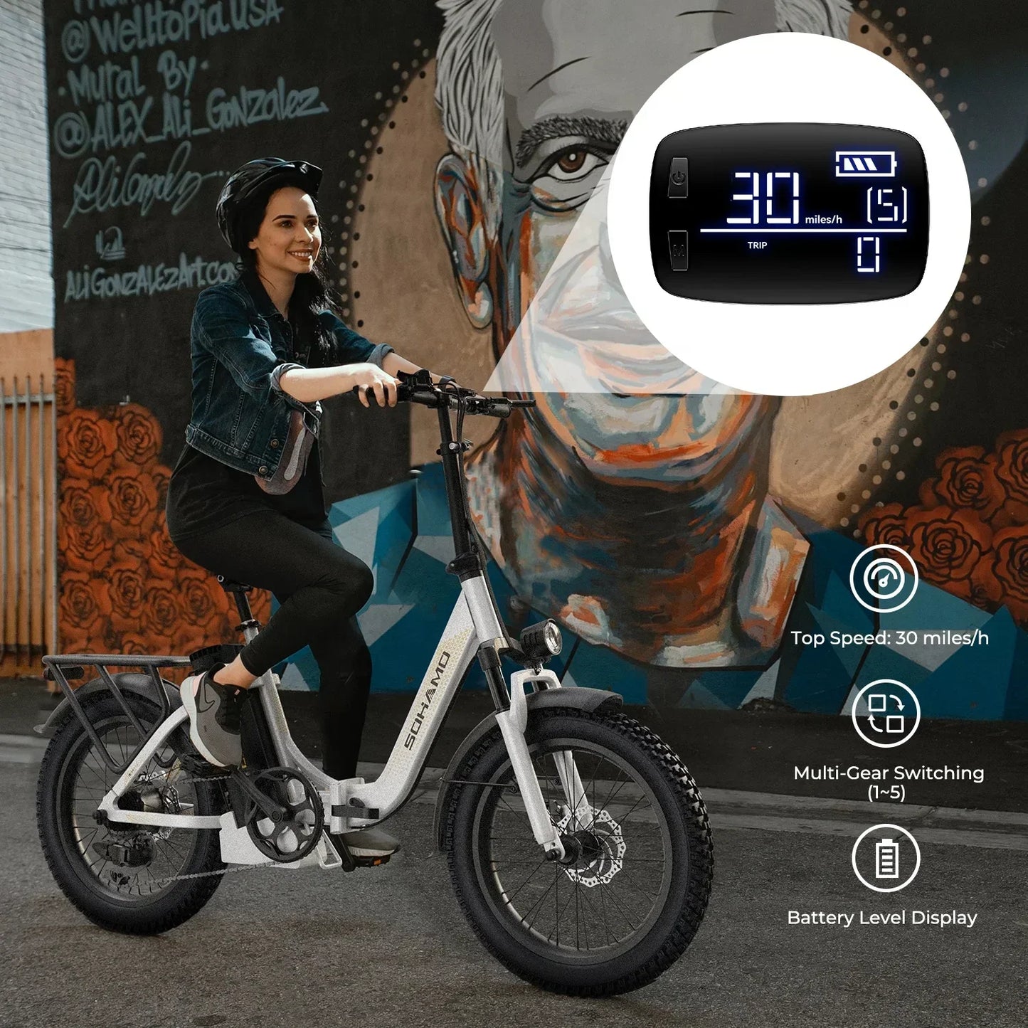 Ebike S3 750W 20Ah 48V Lithium Battery Electric Bicycle Hub Motor Adult Women's Electric Bicycle Suitable for Beach City