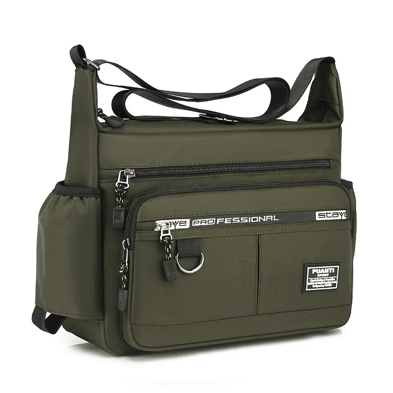 Men's Shoulder Bag Large Capacity Leisure Bag Lightweight Business Oxford Simple Crossbody Bag