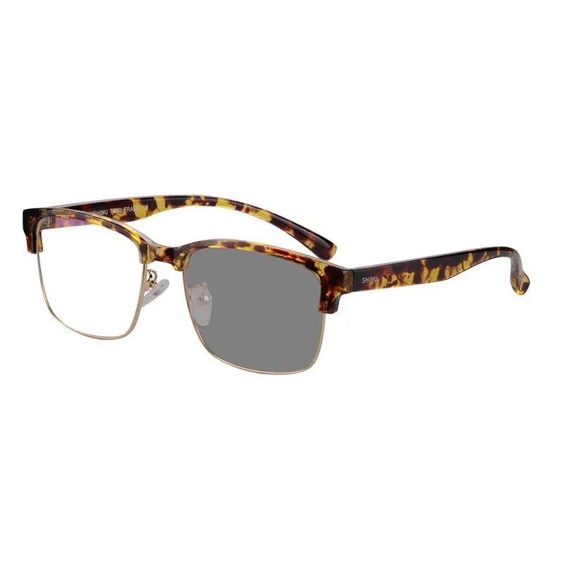 SHINU brand photochromic reading glasses man intelligent progressive multifocal lenses smart multifocal grade glasses eyepieces