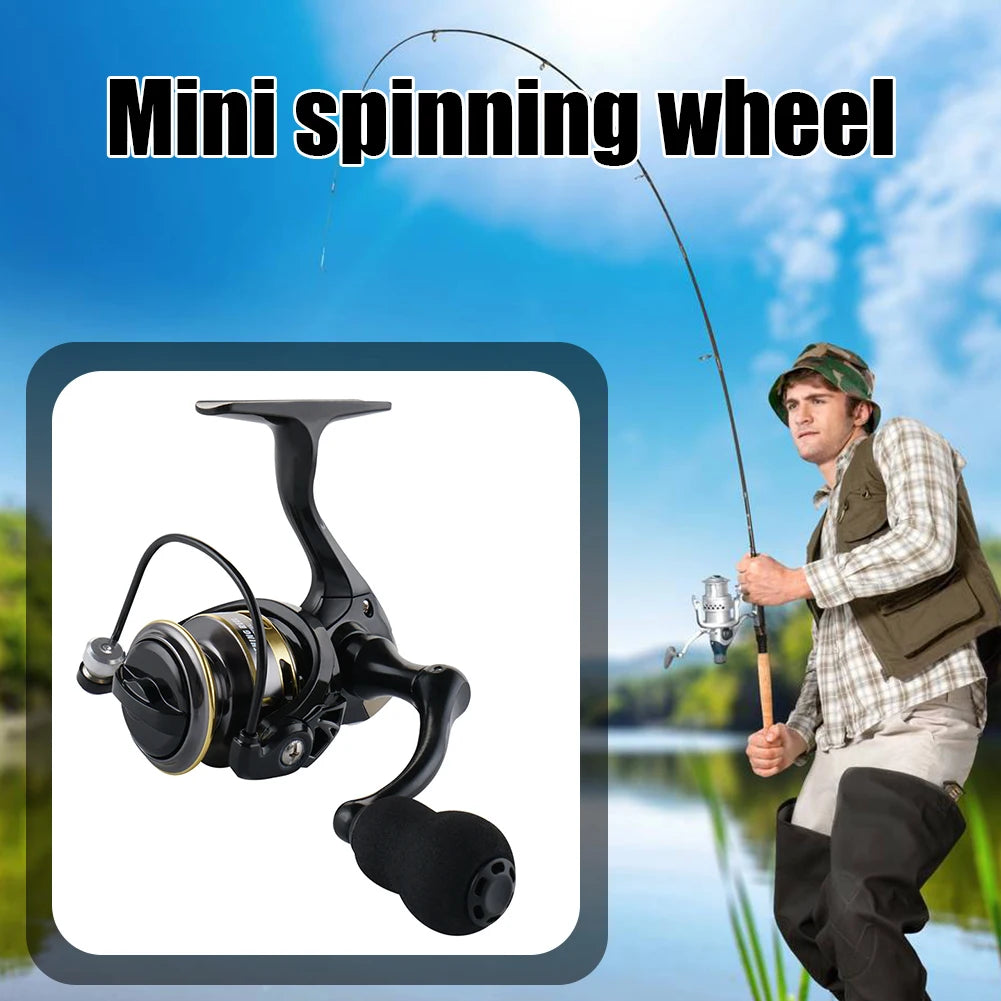Small Fishing Reel ZP 500/800 Series Powerful Spinning Fishing Reels Gear Ratio 5.2:1 Pocket Fishing Reel 13BB for Carp Fishing