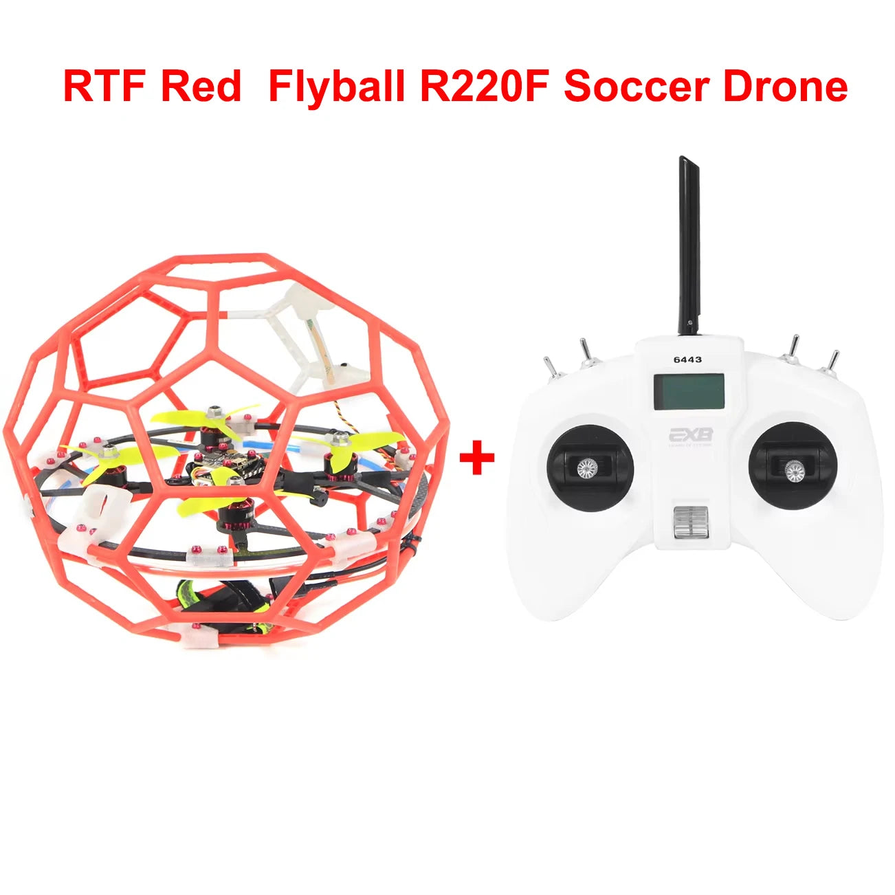 LDARC RTF Flyball 220 Soccer Drone Fly Ball with 2.4G 8CH Radio Transmitter AC900RX 78cm Racing Gate F4 4S Flying Quadcopter Toy