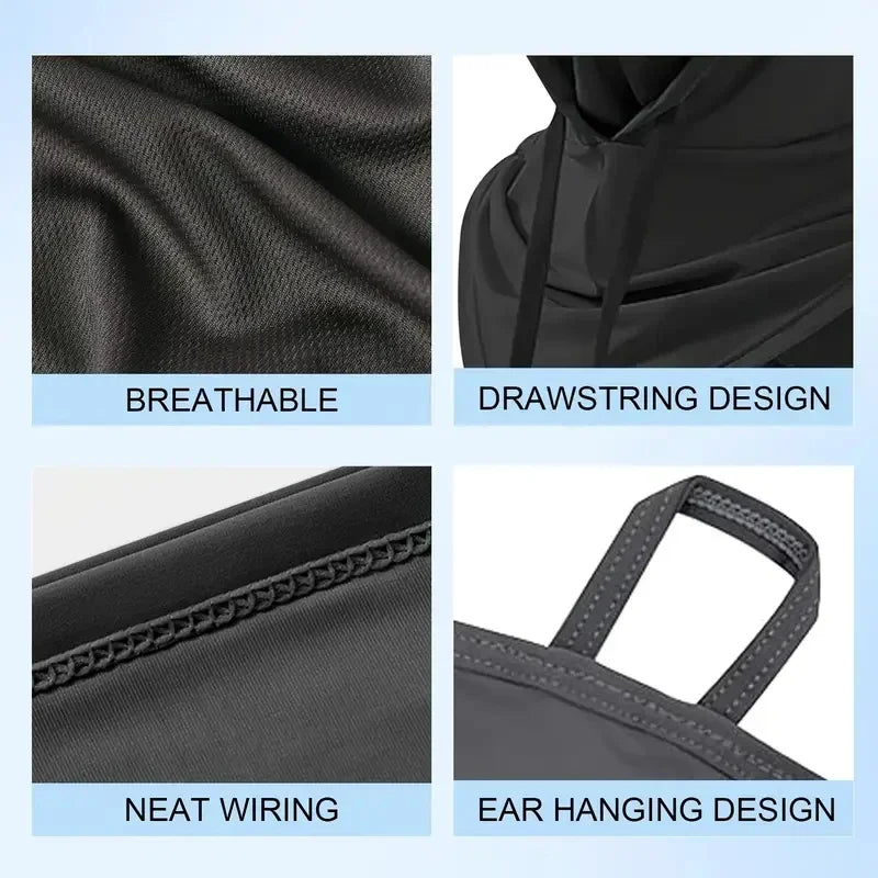 1Pcs Summer 360 Degree Lightweight Cooling Hood Sun Protection Shroud Mask for Outdoor Activities Fishing Surfing Cycling Hiking
