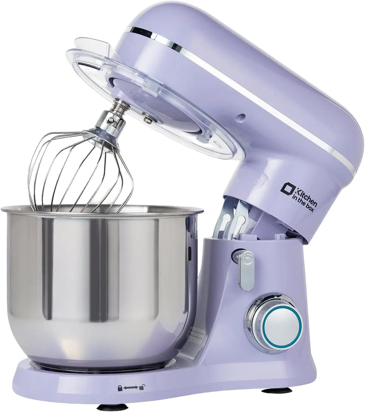 Stand Mixer, 3.5 QT, 10-Speed Electric Kitchen Mixer with Whisk, Hook, Beater - Cream White
