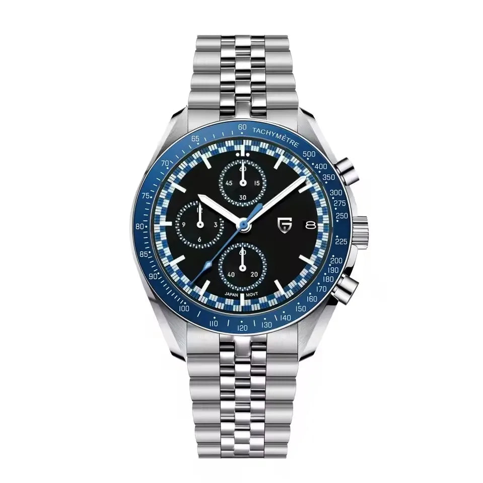 PAGANI DESIGN 500 Speedometer Quartz Luminous Man watch 316L All Steel Automatic Date Watch Japan Movt Sapphire Luxury Men watch