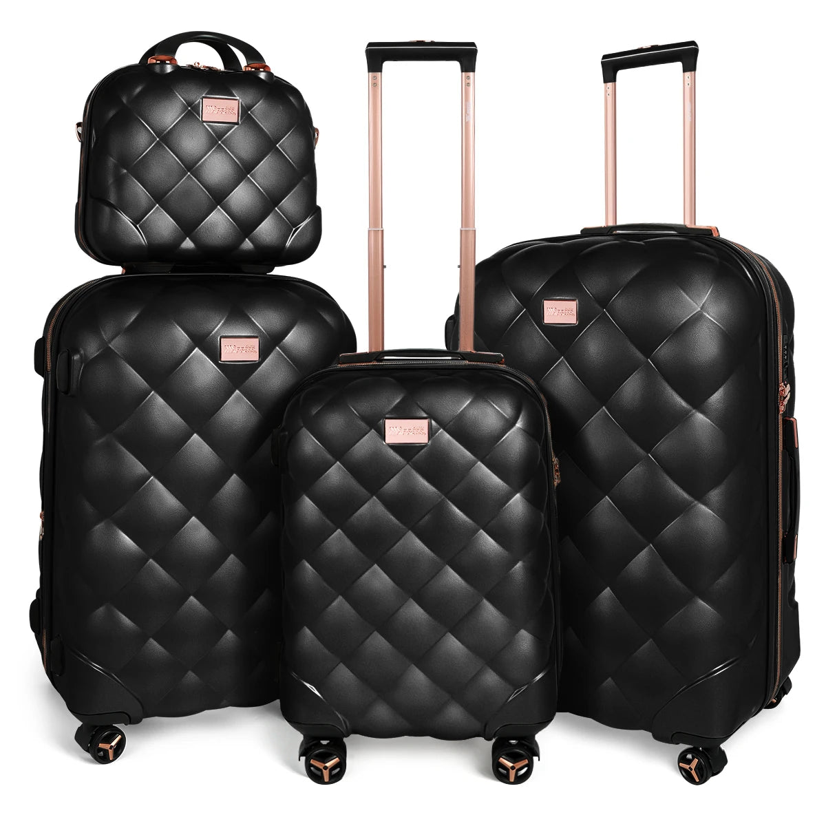 Luggage Sets 4 Pieces PP  Hard Shell Lightweight Expandable Suitcase Set with Spinner Wheels & TSA Lock ,14in 20in 25in 29in