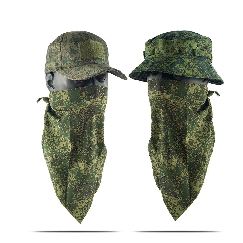 Tactical Camouflage Mask Hat Baseball Cap Beanies Skullies Unisex Hip Hop Knitted Cap Elastic Outdoor Cap