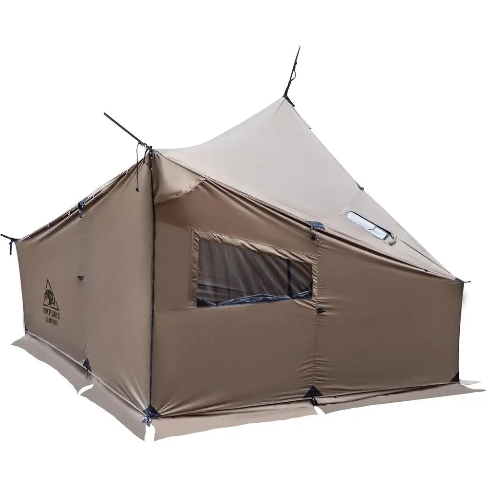 Large 4-Person COZSHACK Tent with Stove Jack, Windproof and Waterproof for Wood Stove Camping, Ideal for Bushcraft, Travel, and