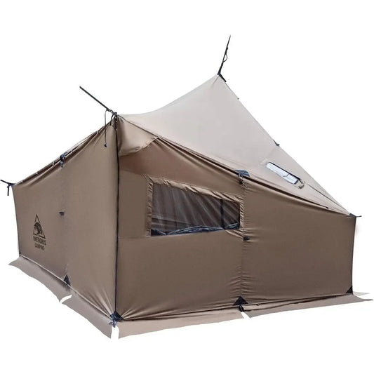 Large 4-Person COZSHACK Tent with Stove Jack, Windproof and Waterproof for Wood Stove Camping, Ideal for Bushcraft, Travel, and