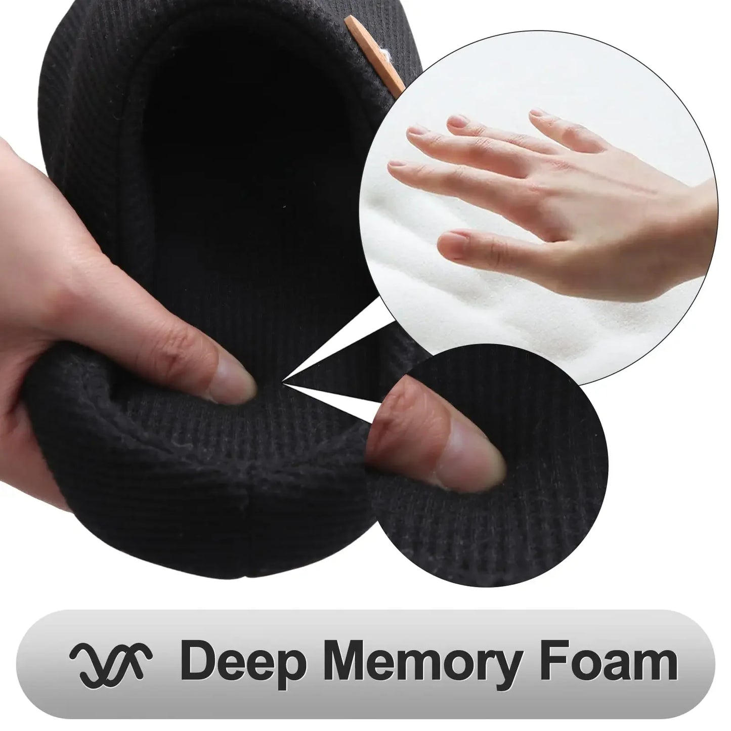 Evshine Men Soft Mules Slippers Non-Slips Cotton Shoes Large Size Flat Slides Men And Women Winter Warm Shoes For Indoor Outdoor