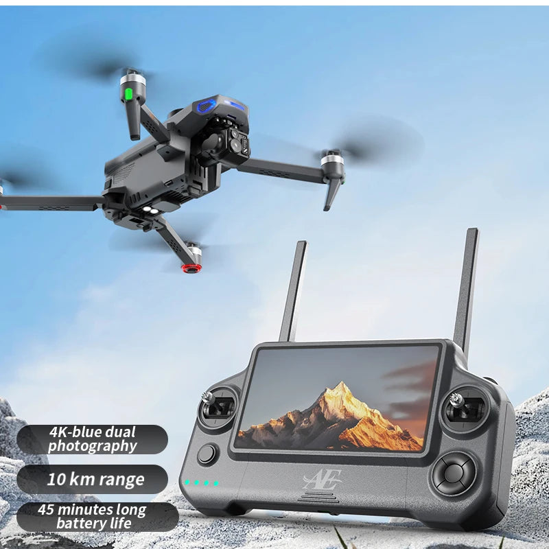 AE30 Professional Fishing Airdrop Drone 8K HD Camera 3-Axis Gimbal 10KM Brushless GPS FPV Dron Obstacle Avoidance RC Quadcopter