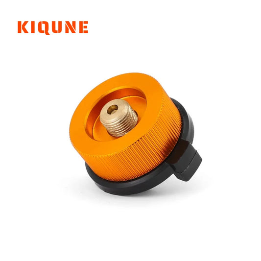 Outdoor Camping Hiking Stove Burner Adaptor Split Type Furnace Converter Connector Auto-off Gas Cartridge Tank Cylinder Adapter
