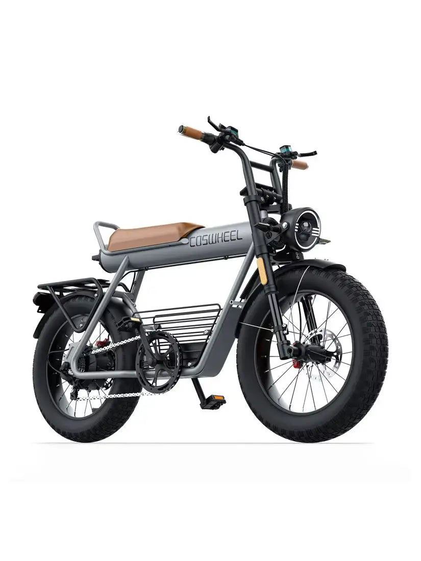 Coswheel CT20 Electric Bike 48V 25AH 1000W 55Km/h Electric Bike Fat Tire Bike Adult Electric Bike Free Rear Rack + Fenders