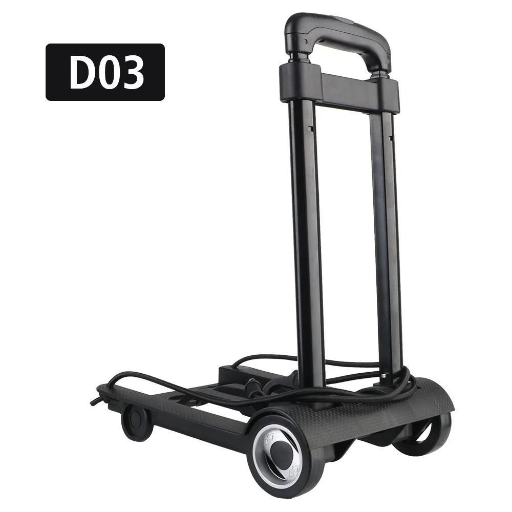 Foldable Luggage Dolly Rolling Carts With Wheels Portable Fold Dolly Utility Rolling Carts With Wheels with Wheels