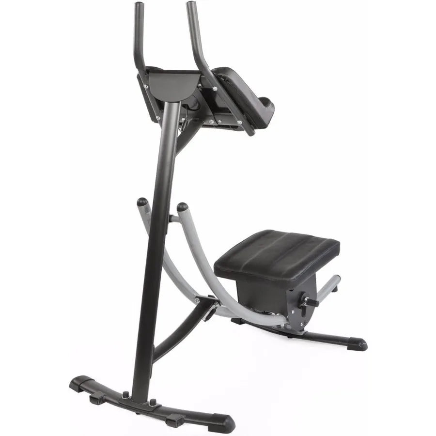 Ab Machine Abdominal Workout Crunch Fitness Exercise Equipment Silver/Black