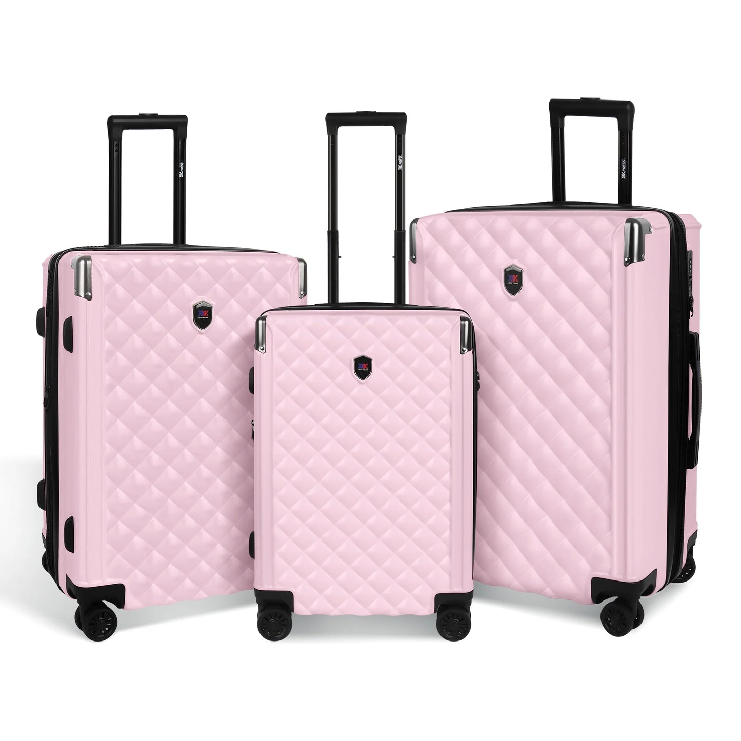 Hardshell Luggage Set 3 Piece  ABS Suicase Set Lightweight Expandable Suitcase with Spinner Wheels & TSA Lock