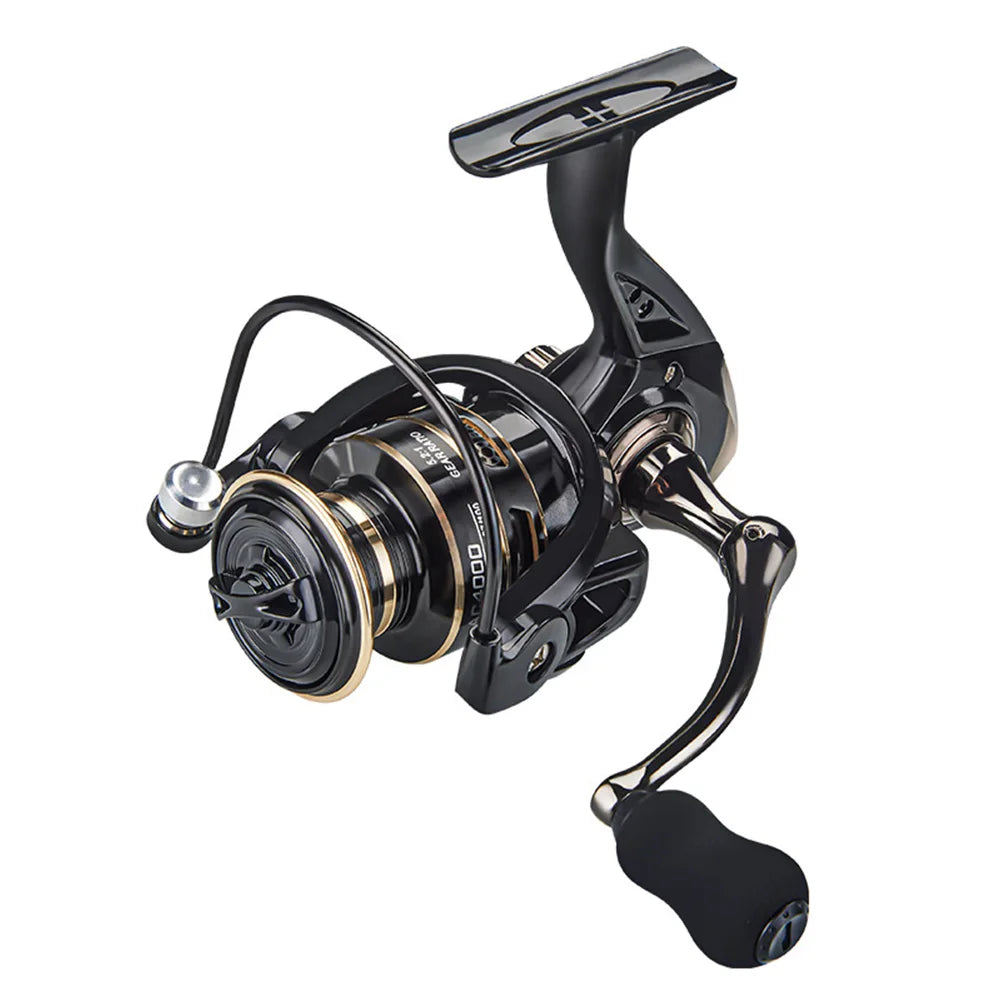 All Metal Spinning Reel 10KG Max Drag Fishing Reel 5.2/1 Gear Ratio All Purpose Fishing Spinning Reel for Freshwater Saltwater