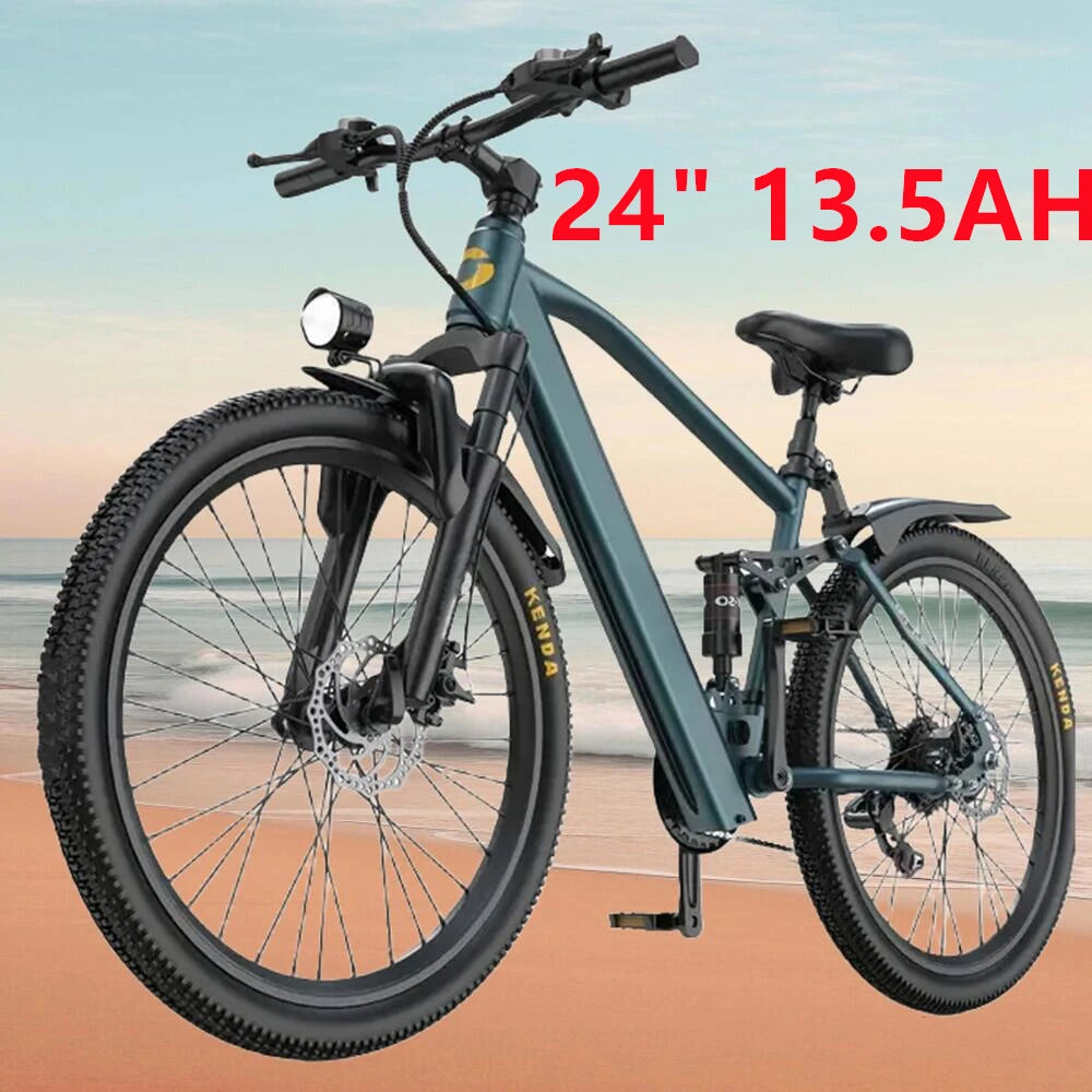 26" 24" Electric Motorcycles Mountain E Bike for Adults, 625W Peak Motor Ebike 23.9Mph 33Miles 10.4AH 13.5AH Electric Bicycle