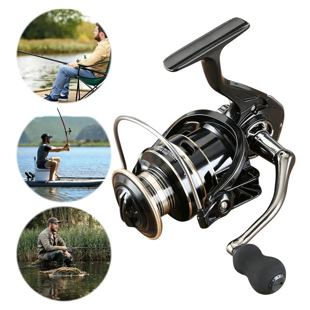 Spinning Reel Max Drag 8KG All-Metal Fishing Reel Metal Spool Handle Carp Reel Fishing Coil Wheel for Fishing
