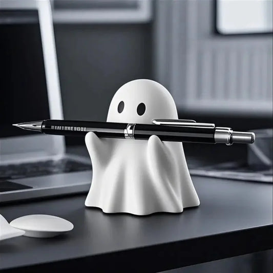 2025 Hot Selling Cute Ghost Pen Holder Home Study Office Desktop Multifunctional Funny Pen Holder Decoration Ornaments