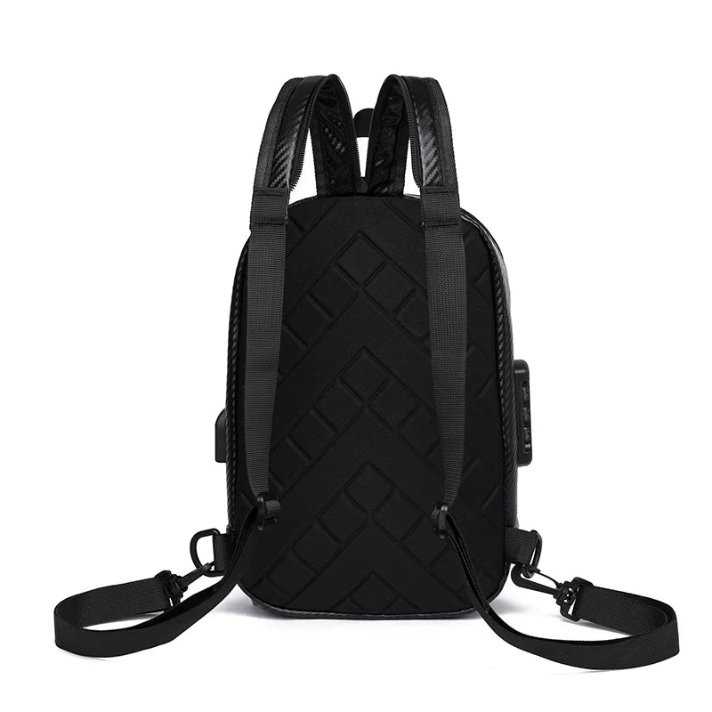 Men's Chest Bag New Fashion Trend Men's Shoulder Backpack Casual Crossbody Bag Male Street Fashion Brand Personality Youth Bag