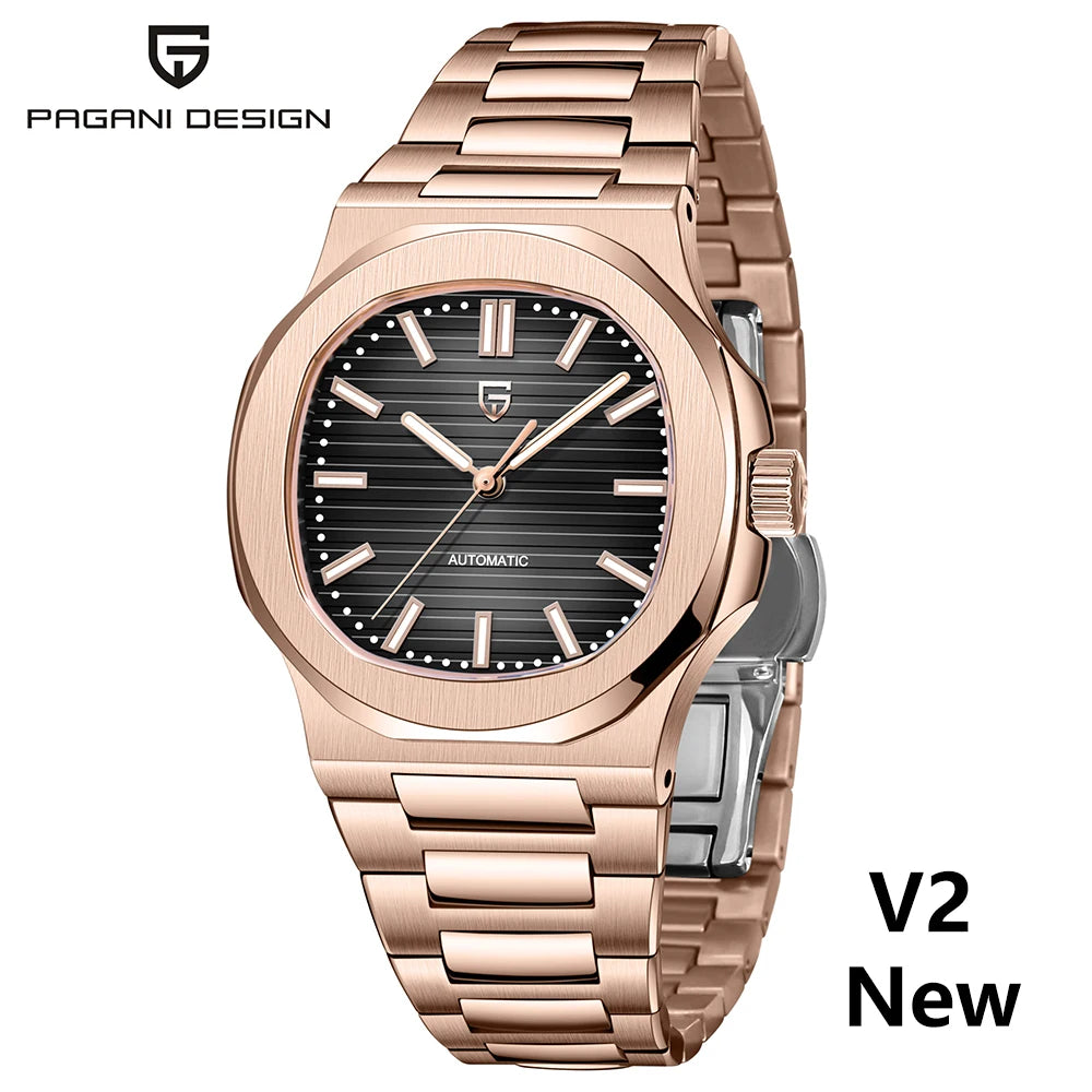 2025 New PAGANI DESIGN 40MM Men's Watches Luxury Automatic Watch For Men Mechanical WristWatch Stainless Steel Sapphire glass