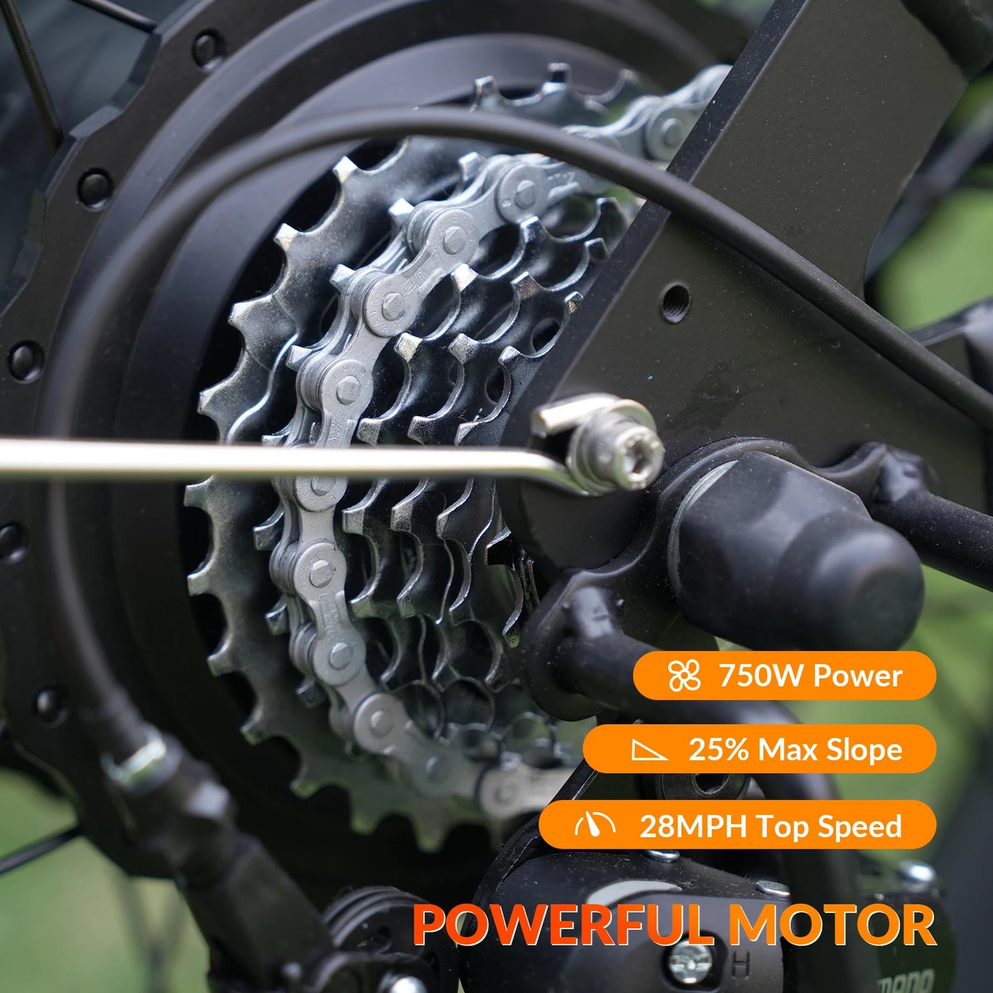 5TH WHEEL Knight Electric Bike for Adults, 1500W Peak Motor, 28MPH & 55Mile Range, 20" Electric-Motorcycle, Full Suspension