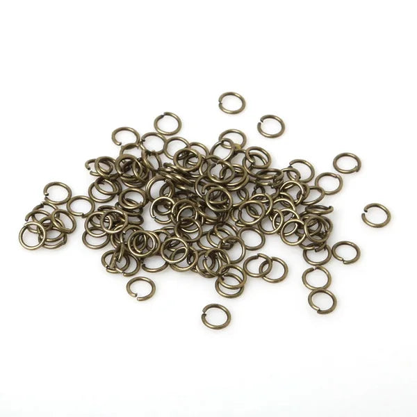 500pcs/200pcs  3/4/5/6/8/10mm Jump Rings Iron Gunmetal/Gold/Silver/Bronze/Rhodiumfor DIY Jewelry Making Findings Accessories