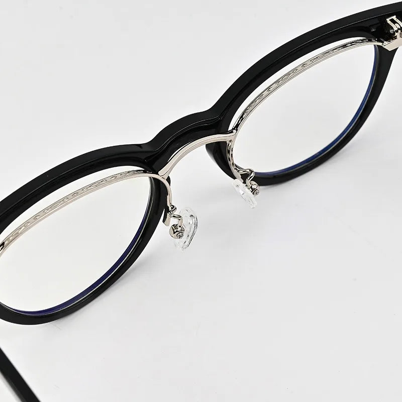 Trendy Flip Up Eyeglasses Frames Fashion Men Women Blue Light Blocking Glasses