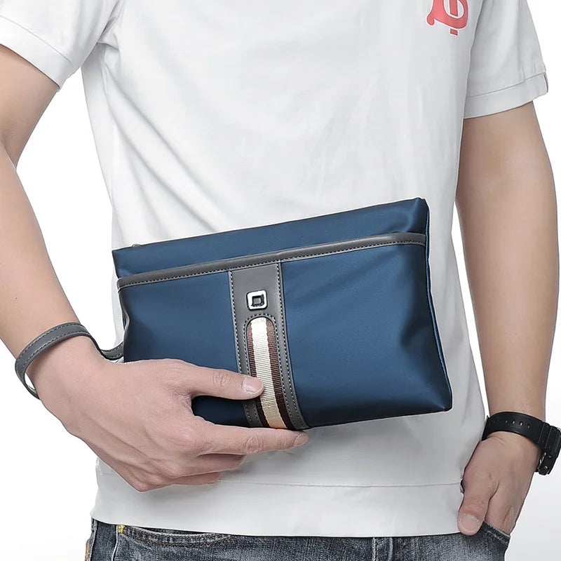 Business Casual Man Handbag Cellphone Clutch Oxford Bag Waterproof Nylon Wallets Clutch Casual Men Envelope Mobile Phone Bags